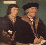 Hans Holbein Thomas and his son s portrait of John painting